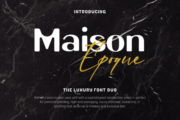 Maison Époque Duo: A Refined Display Typeface